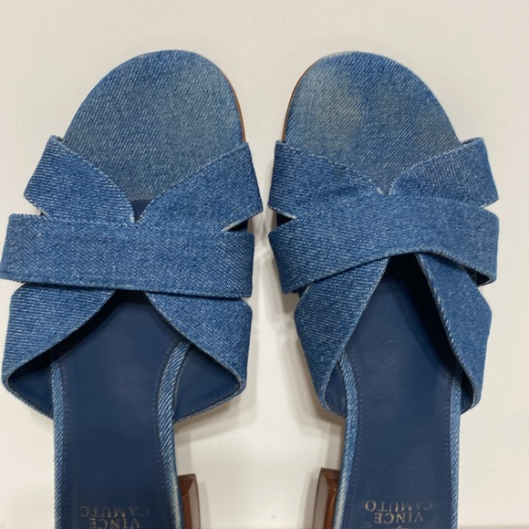 Vince Camuto Maydree Heeled Sandal in Blue Denim - Picture 6 of 13